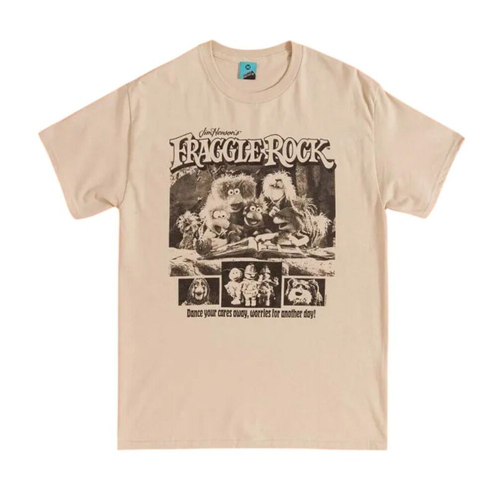 Fraggle Rock Unisex Adult Photo Book T-Shirt / Stone